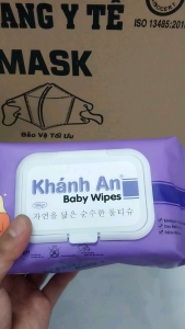 [FREESHIP MAX]Khăn ướt KHÁNH AN BABY WIPES  180gr 100gr