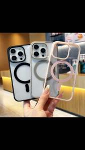 Softcase Magnetic Wireless Charging Case - Premium Slim Magsafe Clear Case for iPhone X XR XS Max 11 12 13 14 15 Pro Max - Acrylic