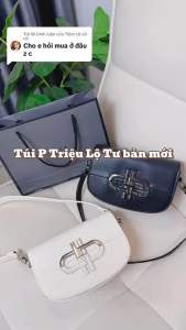 Túi PR0 Đeo Chéo Đeo Vai 2 Dây Phiên Bản Đính Hạt Bling Size 18cm (Auth Tuồn)
