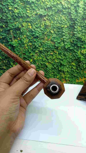 Empu Craft Cangklong Once & Pipa Kayu Kelor Emas Model Diamond A504