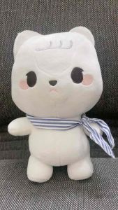 Cáo trắng Hàn thắt khăn cổ điệu đà nhưng xinh nha 27cm