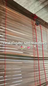 Tirai Bambu Gulung Luar Rumah Ukuran 200 x 200