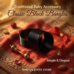 Baby Bangle Black Plastic 1 Set Traditional Baby Bracelet Gelang Bayi Ready Stock Malaysia
