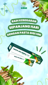 Paket 3 Pasta Gigi Herbal Hpai 120 gr 100% Original Ekstrak Herbal