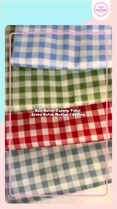 KKMK11 Kain Katun Jepang Kotak Medium / Sedang