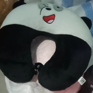 Bantal leher dewasa bantal leher mobil bantal leher traveling bonus penutup mata bahan premium