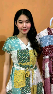 Daster Andin Sakura kancing depan busui friendly