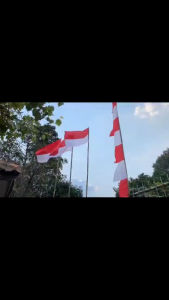 Bendera merah putih kain saten