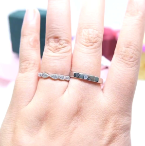 Cincin Couple Silver Adjustable S36 | Pasangan | Nikah | Lamaran | Hadiah | Tunangan 925 Perak | Aksesoris Pria Wanita