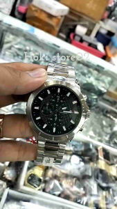 Garansi mesin 1 tahun Jam tangan pria original stainless steel crono & tanggal aktif fashion terbaru
