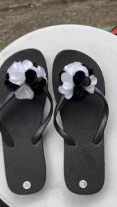 Dép Kep Xỏ Ngón Nữ Hoa Xinh Thời Trang Quảng Châu Túi Zip Big Size Mẫu Mới