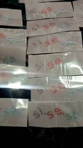 Logo Sisesa Motif Zig-Zag Swarovski Untuk Khimar & Gamis