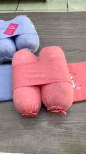 Bộ gối chặn bụng cho bé sơ sinh giúp bé ngủ ngon Chất Vải Cotton Dokma mềm mại thoáng mát cho bé | Bộ gối sơ sinh 3 chi tiết