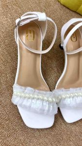 Muchu - Jihan Heels Wanita 5 cm / Heels Pesta / Heels Mutiara / Heels Bigsize Wanita / Kitten ARA 02