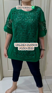 BAJU BLOUSE FLOWER GOOD QUALITY GIRL WOMEN LADIES PEREMPUAN
