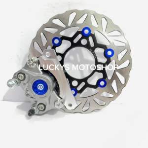KALIPER 2P 2 PISTON BIG LOGO KOIN + DISC CAKRAM STANDAR 190MM PNP BEAT VARIO SCOOPY GENIO