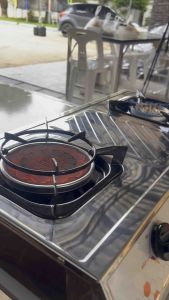 [ไฟแรง]เตาแก๊สตั้งโต๊ะ 2หัวคู่ HQ-2112S หัวอินฟาเรดและหัวทองเหลือง สแตนเลส กำลังไฟแรงประหยัดแก๊ส