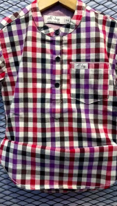 kurta kotak  anak lengan pendek/kurta anak/kemeja anak/hem anak/SSMR-STORE