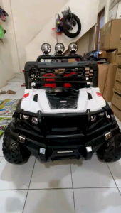 Mobil Aki Mainan Cowo YUKITA 908 12V 7AH JOK KULIT TEBAL DAN BAN KARET MP3