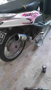 Silencer Knalpot Dpj Gp1 Black Coating Untuk Semua Motor Knalpot Slencer Only