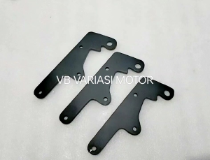 Breket Cakram Kaliper Standart Nissin Vario Beat 260mm - Plat Besi Tebal 6mm, Warna Hitam