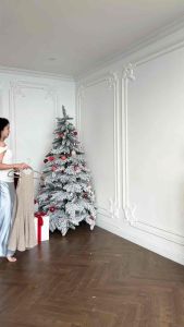 Đầm thiết kế thun len sọc tay cột vai MOLLYNISTA thanh lịch nữ tính cao cấp form ôm tôn dáng