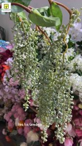 Cành chuỗi ngọc rủ cành lộc vừng giả cành nhựa cao cấp phụ kiện cắm hoa trang trí