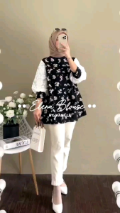 VA ATASAN MOTIF CLEORA BLOUSE TERLARIS BEST SELLER TUNIK BLOUSE TOP KEMEJA MOTIF Shirt 3Pcs/Kg 4 Warna Cantik