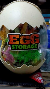 A PACKAGE OF DINOSAUR INSIDE THE BIG EGG SHELL FOR ONLY 350