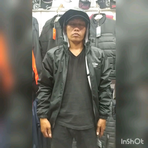 KICKZOOGAR Jaket Pria & Wanita Outdoor Hitam Kasual