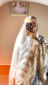 Mukena Dewasa Renda Mewah 2in1 Katun Foil Premium Jumbo Terbaru