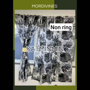 5ft 3in1/ per pc mordivines suksukan/non ring curtain Katrina center geena fabric