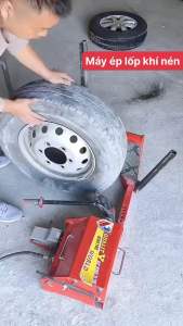 Máy ép lốp bằng hơi. Máy ép lốp dùng khí nén