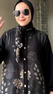 Andara Set Gamis Kerudung Hitam Series