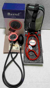 Baxtel APG PINK Ring Aneroid BP/RED DELUXE Stethoscope