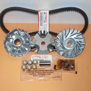 Paketan Vanbelt 2PH & Rumah Roller Assy & Kipas Roller Yamaha Mio M3 Soul GT 125 Fino FI 125 Xride 125
