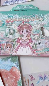 Beauty Girl children activity set - DIY fashion makeup dress up Jewelry nail art creative quiet book