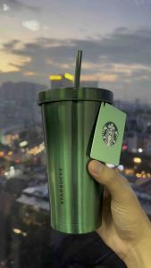 STARBUCKS LY CCUP 18Oz (532ML) STAINLESS STEEL NEW GREEN GRADIENT