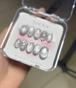 A3 - Nailbox Design Thiết Kế Vẽ Ngôi Sao Tone Xám Mắt Mèo Ánh Trăng