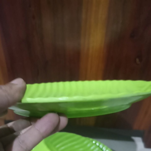 Piring Makan Melamin Motif Daun diameter 22.5 cm Singa singi PB-9M