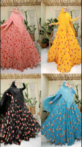 (9) RHYN SYARI Baju Gamis wanita Naura Series by Rhyn Syari. Nazra Sha