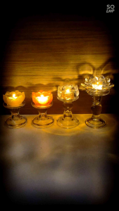 一系列酥油蜡烛灯杯 Candle Holder glass For White Candle【特厚多用途蜡烛台】,【供灯底座】,【供水杯底座】,【供水果底座】。