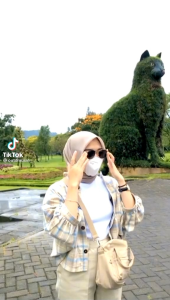KEMEJA TAMARA BATWING // BATWING MOTIF KOTAK KOTAK
