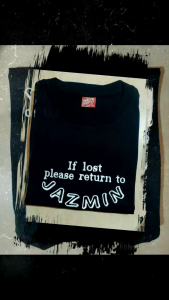 Tshirt With Personalized Name Embroidery (If Lost Please Return to Name)