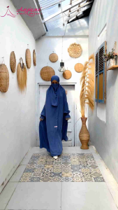 Khalisa Khimar Jumbo French Khimar Syari Wanita Khimar Overhead Bahan Wolfis Luxury