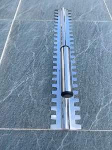 Bàn Gạt Keo -Hồ Dầu -Bay Trét Răng Cưa Inox 6 Tất -Răng Cưa U15mm