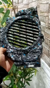 Forged biru Cover radiator Vario 110 karbu