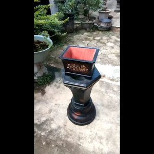Pot Bonsai Kotak Relief Semen Semi Cascade Dekorasi Taman Pot Semen Pot Tanaman Minimalis - Lazada