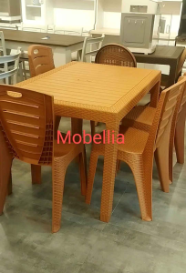 Meja Makan Plastik Olymplast Set 4 Kursi Khusus Area Jabodetabek