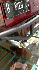 Knalpot tailpipe JS racing mobil Avanza Xenia Civic Corolla Escudo Sidekick Vitara jazz Brio dll